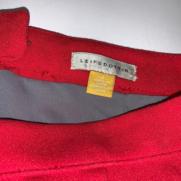 Anthropologie Leifsdottir Red Petal Skirt - Women’s Size 4 - Picture 4 of 6